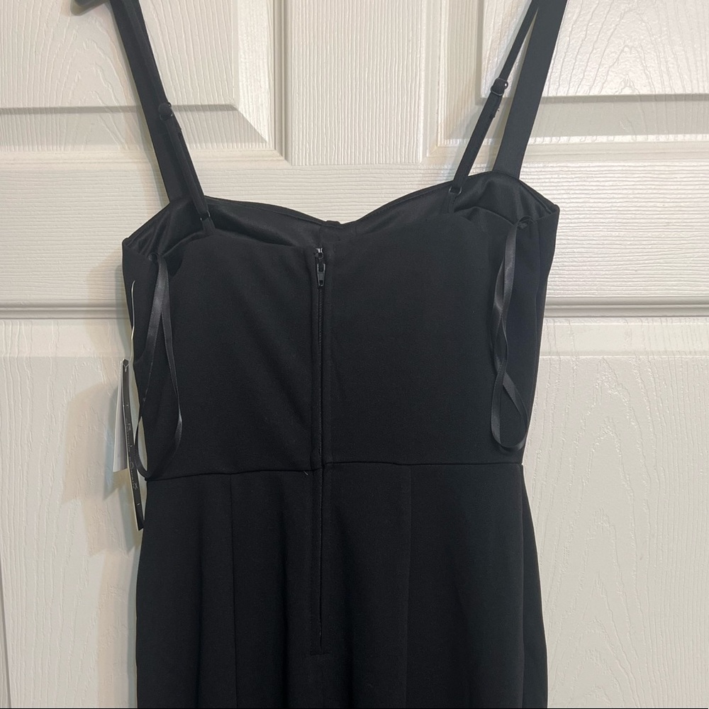 Sweetheart-Neck Side-Slit Gown black - Picture 3 of 6